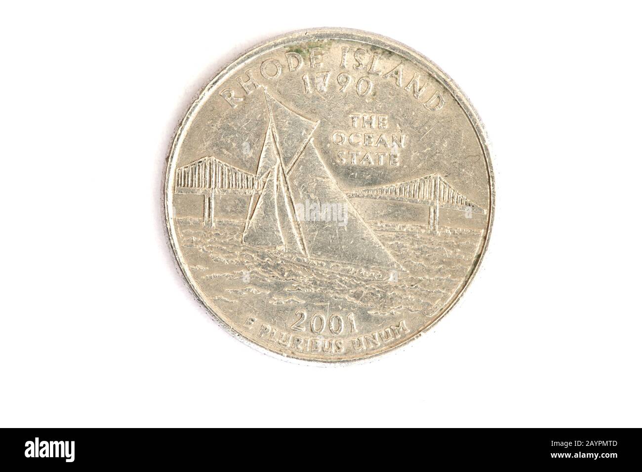 Rhode Island Quarter Foto Stock