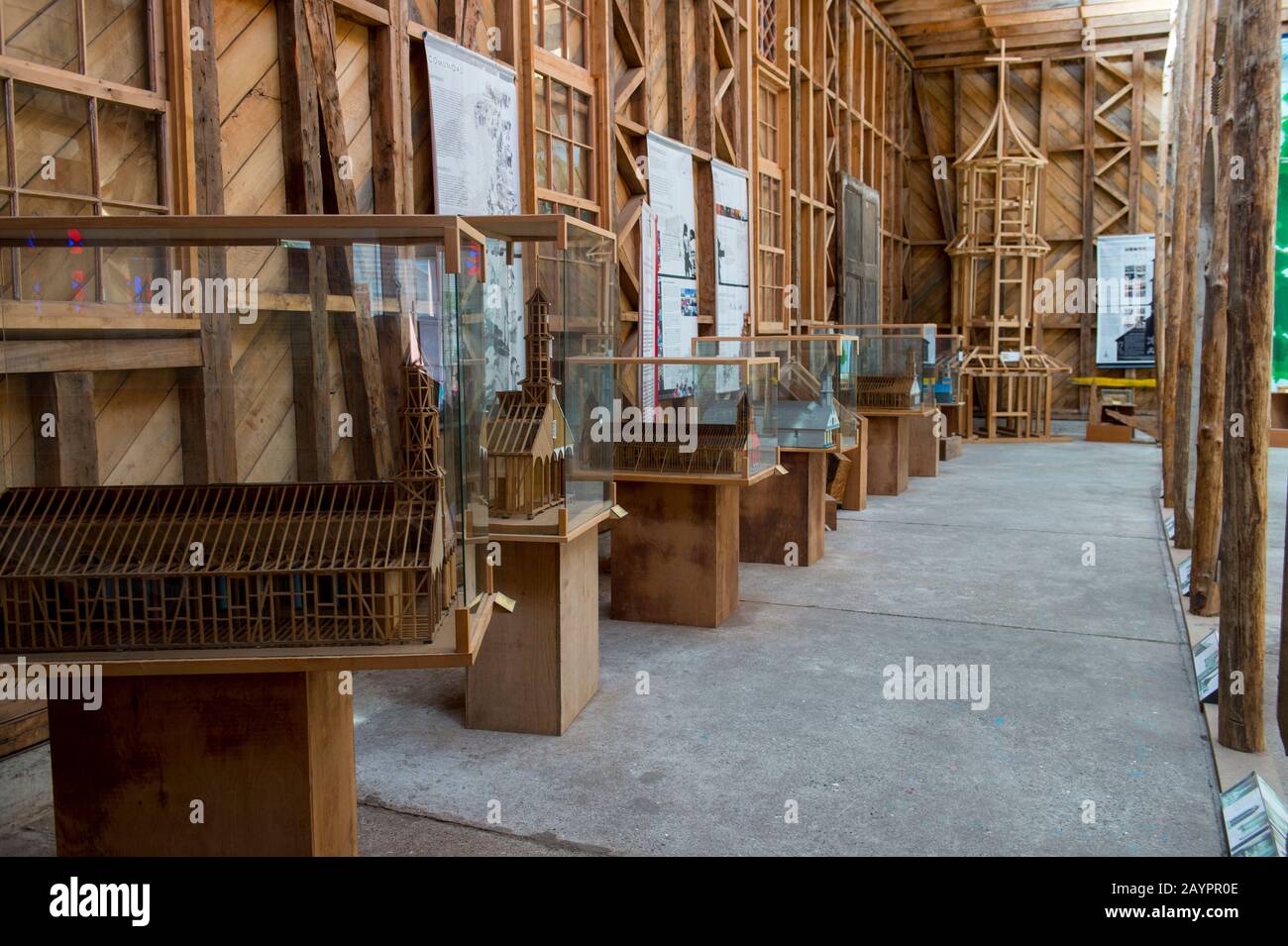 Il Museo Regionale di Ancud mostra il patrimonio che riflette l'identità dell'arcipelago di Chiloe Island nel Cile meridionale. Foto Stock