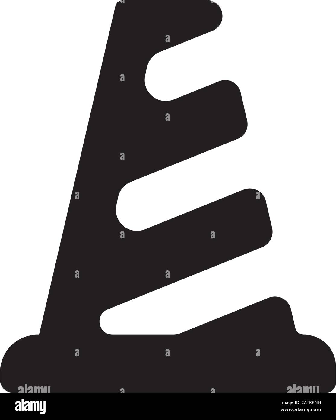 icona cono di sicurezza Illustrazione Vettoriale