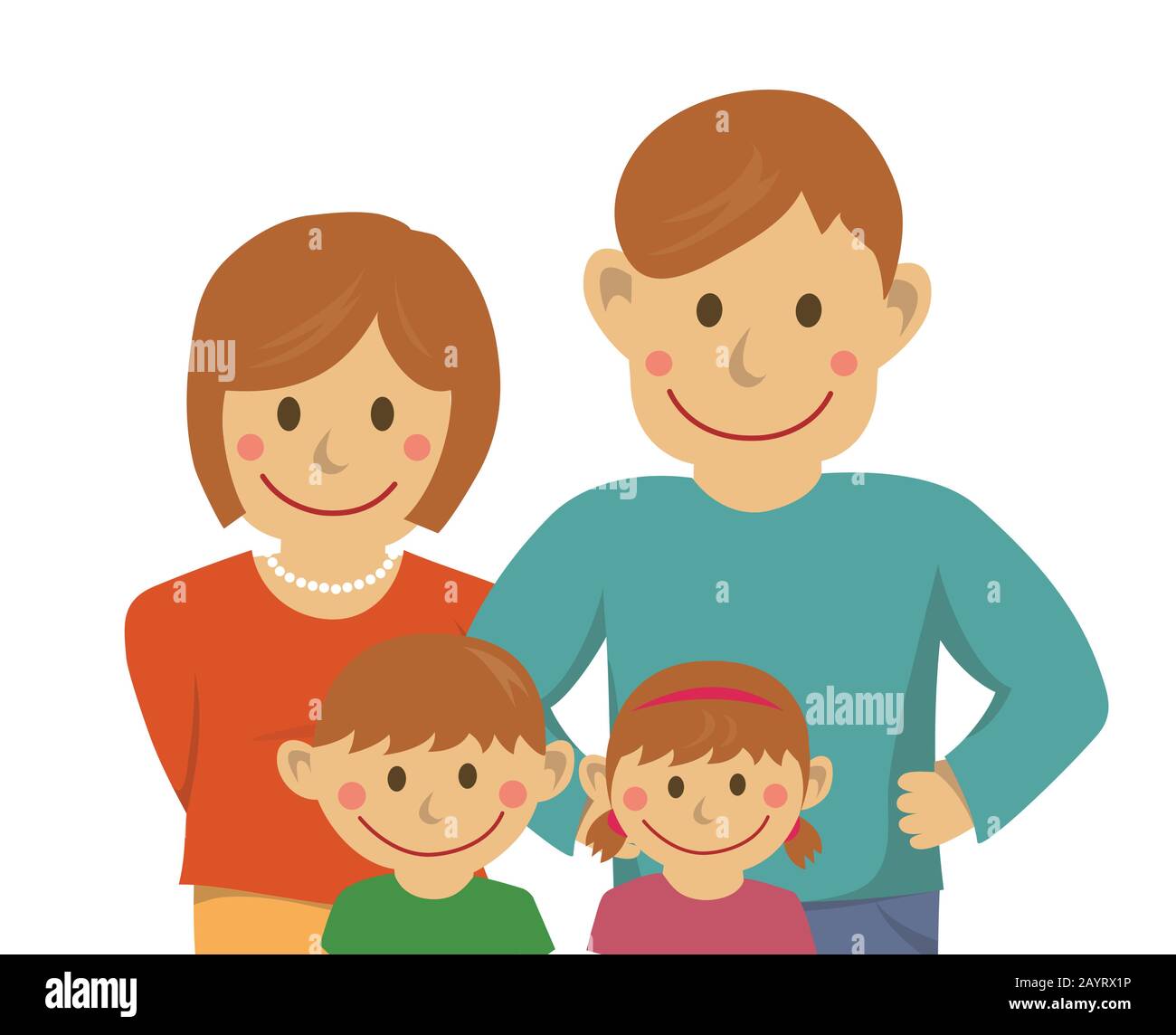 Felice illustrazione vettoriale di famiglia Illustrazione Vettoriale