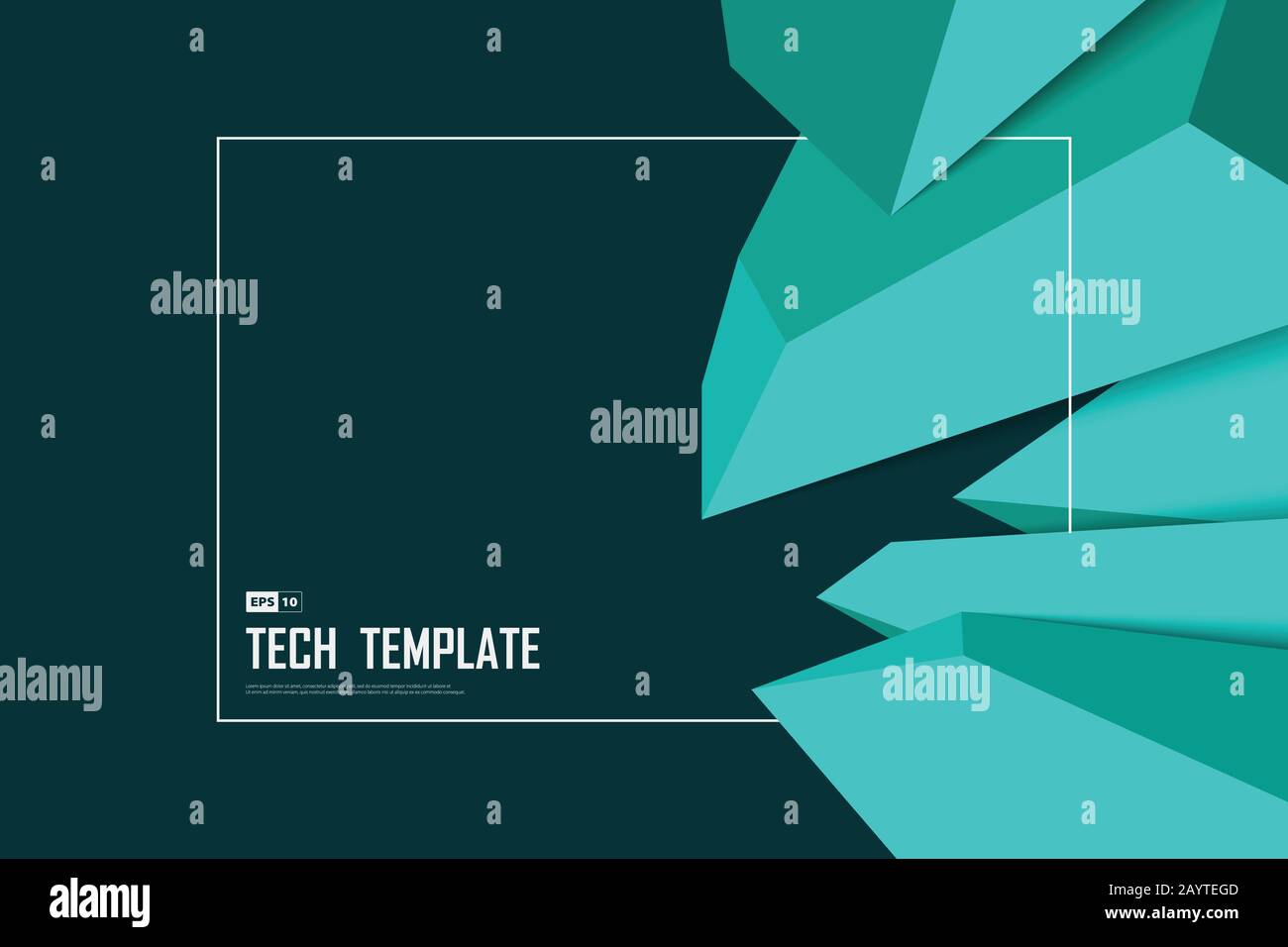 Astratto minimal cristallo blu disegno geometrico motivo di copertura sfondo decorativo. Da utilizzare per annunci, poster, grafica, design dei modelli, stampa. Illustrazione Vettoriale