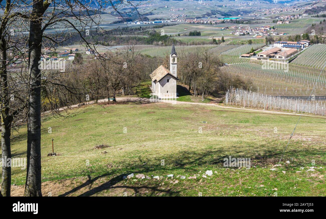 Chiesa di San Martino in non Valley Europa, Italia, Trentino Alto Adige, non Valley , Italia Foto Stock