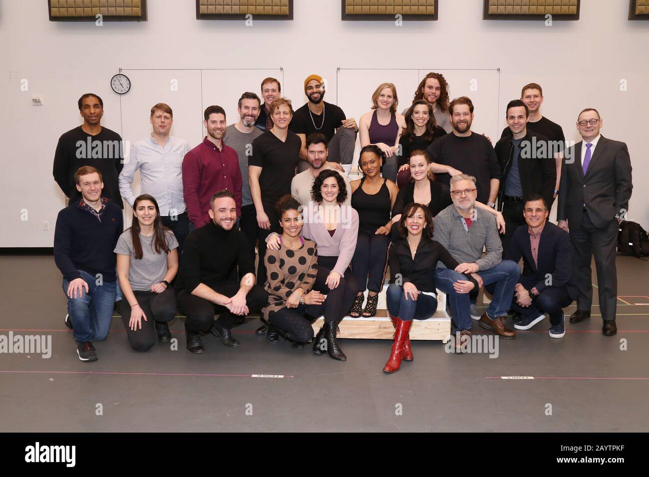 Prova per la produzione di Paper Mill Playhouse di Unmasked: La musica di Andrew Lloyd Webber tenuto presso Open Jar Studios. Con: Joann M. Hunter, Cast, Creative Team, Crew Where: New York, New York, Stati Uniti Quando: 17 Jan 2020 Credit: Joseph Marzullo/Wenn.com Foto Stock