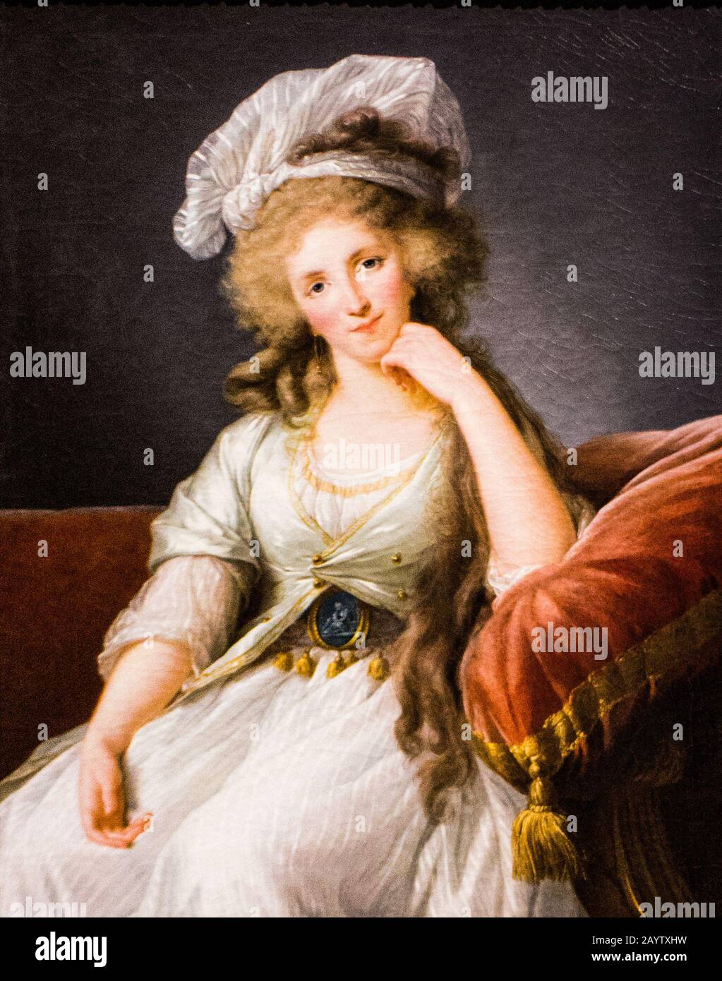 Palais Longchamp, Marsiglia : Elisabeth VIGEE-LEBRUN (1755-1842) Ritratto de la Duchesse d'Orléans vers 1789 Foto Stock