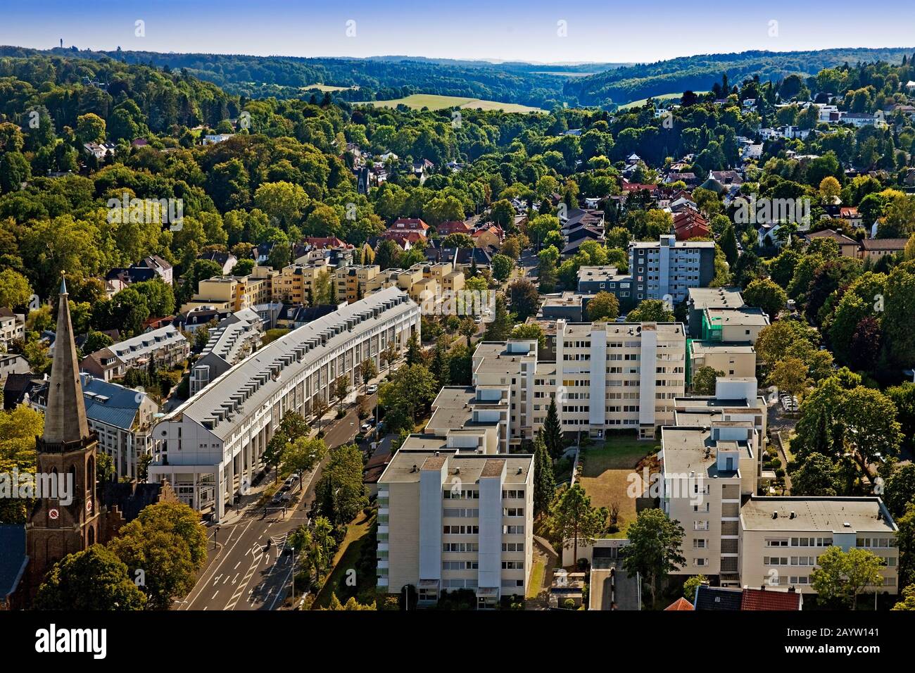 Vista dal castello di Godesburg a Bad Godesberg, Germania, Nord Reno-Westfalia, Bonn Foto Stock