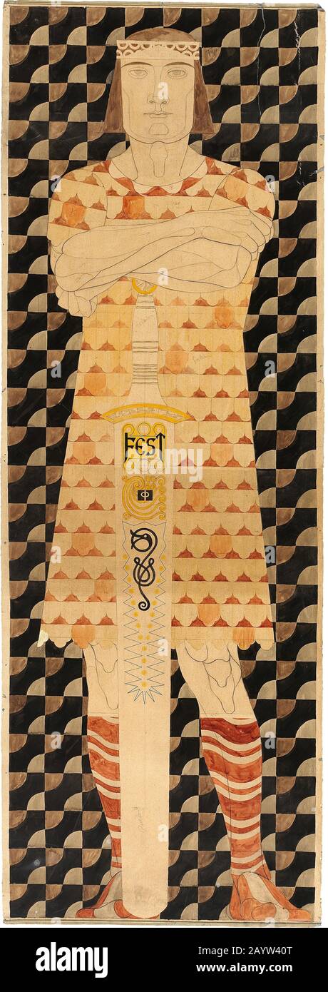 Fregio Design per la Fiera Mondiale di St. Louis 1904. Museo: COLLEZIONE privata. Autore: Josef ENGELHART. Foto Stock