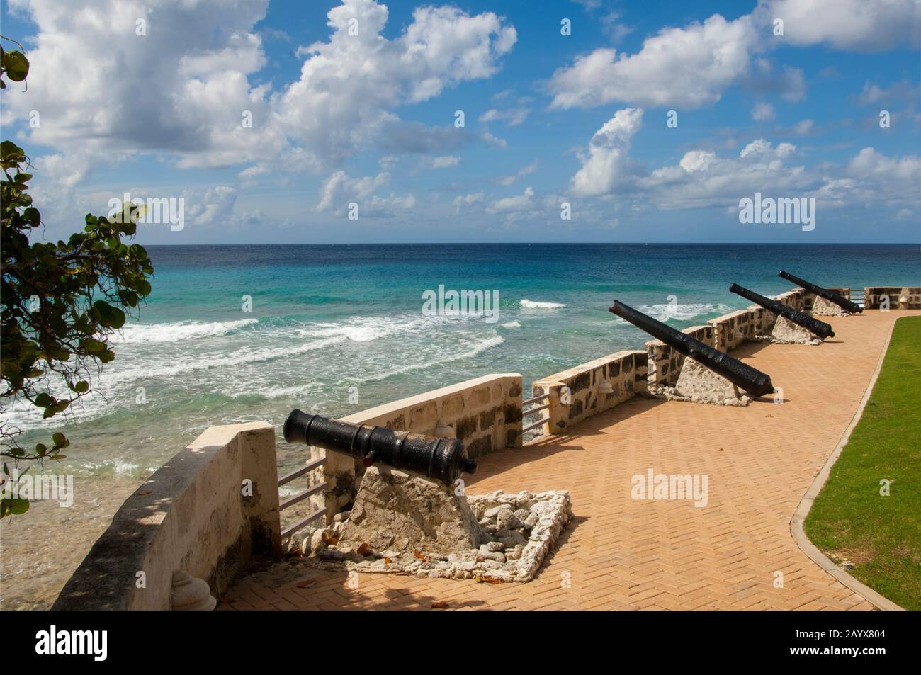 Situato sul terreno dell'Hilton Barbados si trova il Forte Charles, un forte eretto nel 1650 dai militari britannici a Needham's Point alle Barbados, un'isola in Foto Stock