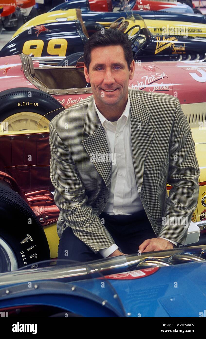 Tony George, ex CEO dell'Indianapolis Motor Speedway, all'Indianapolis Motor speedway Museum. 2001 Foto Stock