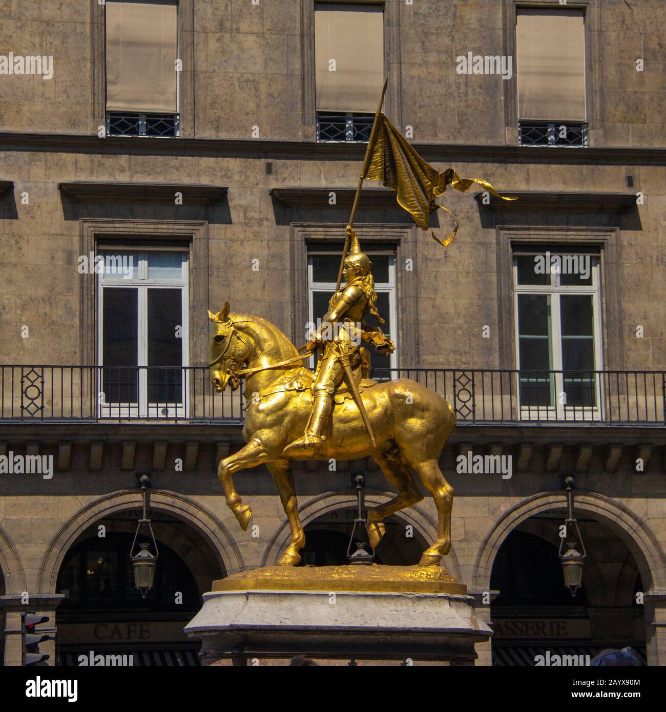 Statua di Giovanna d'Arco, Parigi Foto Stock