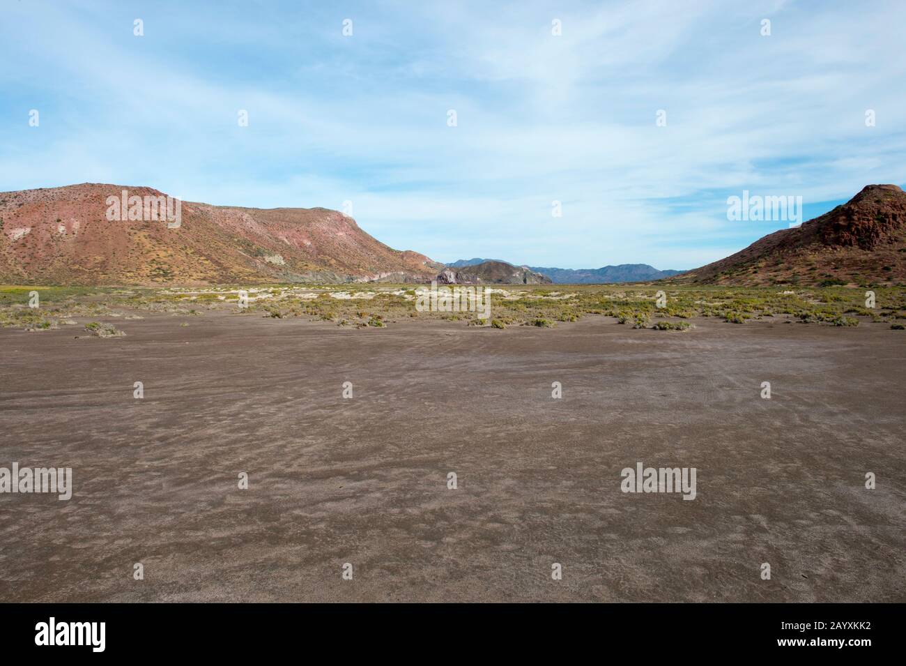 Salino sull'Isola di San Francisco nel Mare di Cortez in Baja California, Messico. Foto Stock