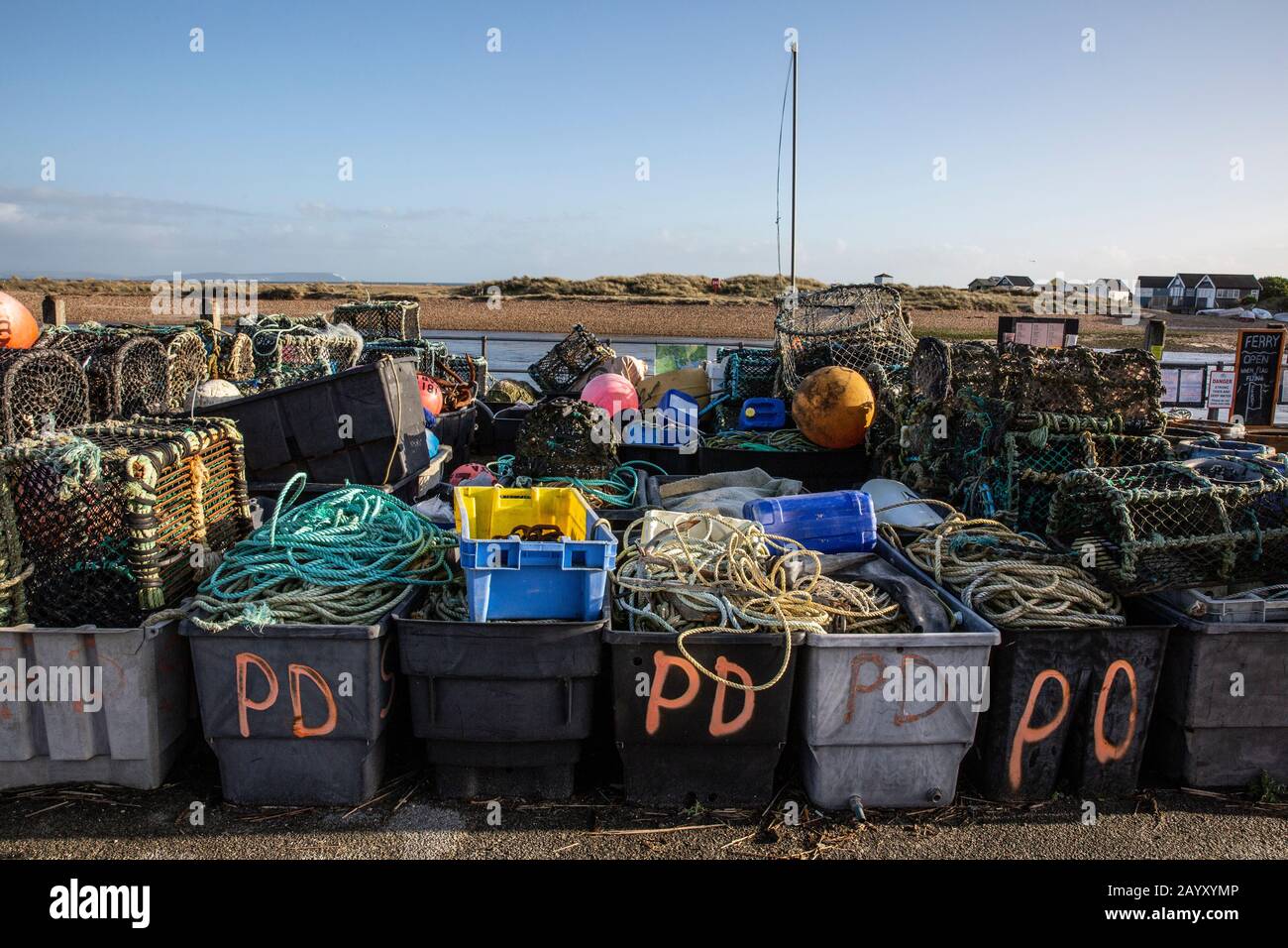 Mudeford Quay, Vicino Christchurch, Dorset, Inghilterra, Regno Unito Foto Stock