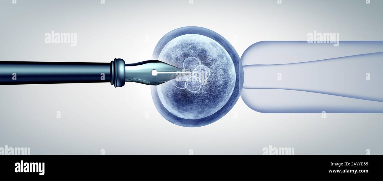 La scienza di editing del genoma e la manipolazione genetica o la biologia genetica e la biotecnologia genetica riproduttiva o il simbolo CRISPR. Foto Stock