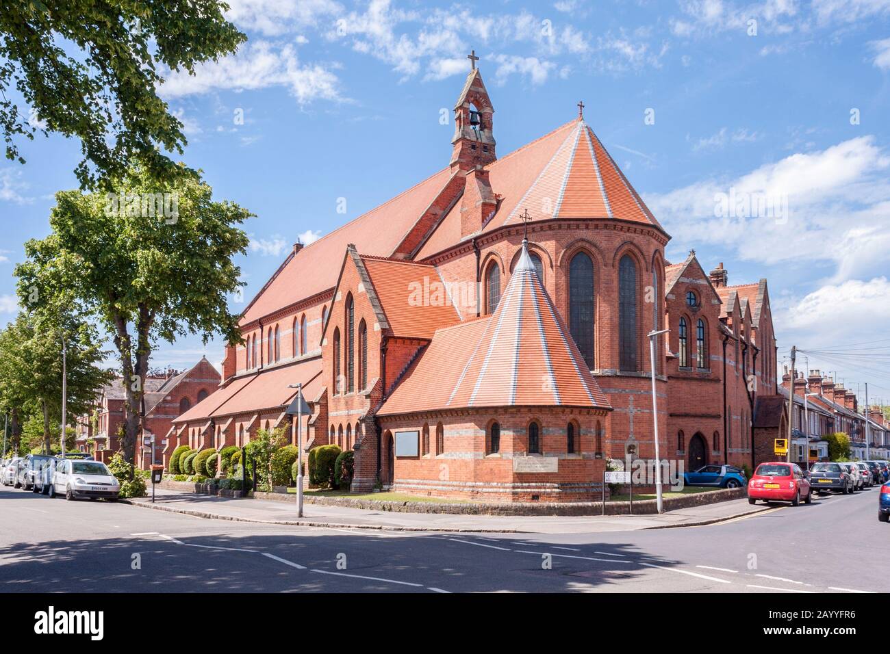 St Luke's CoFe Church, Reading, Berkshire, Inghilterra, GB, Regno Unito Foto Stock