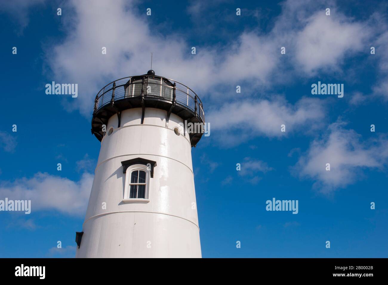 Vista del faro di Edgartown a Edgartown sulla Martha's Vineyard, Massachusetts, Stati Uniti. Foto Stock