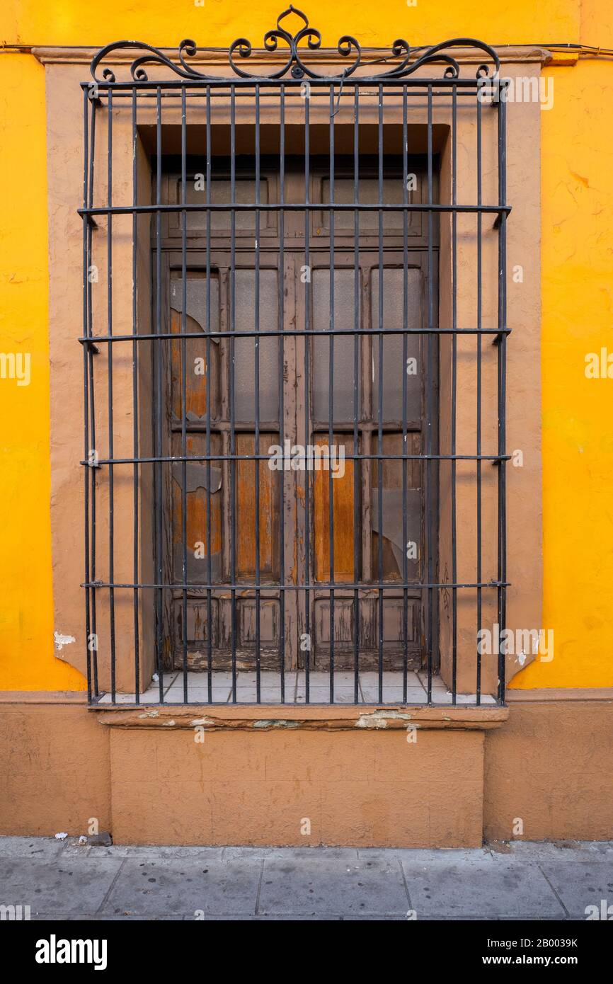 Case e edifici tradizionali colorati di Oaxaca in Messico Foto Stock