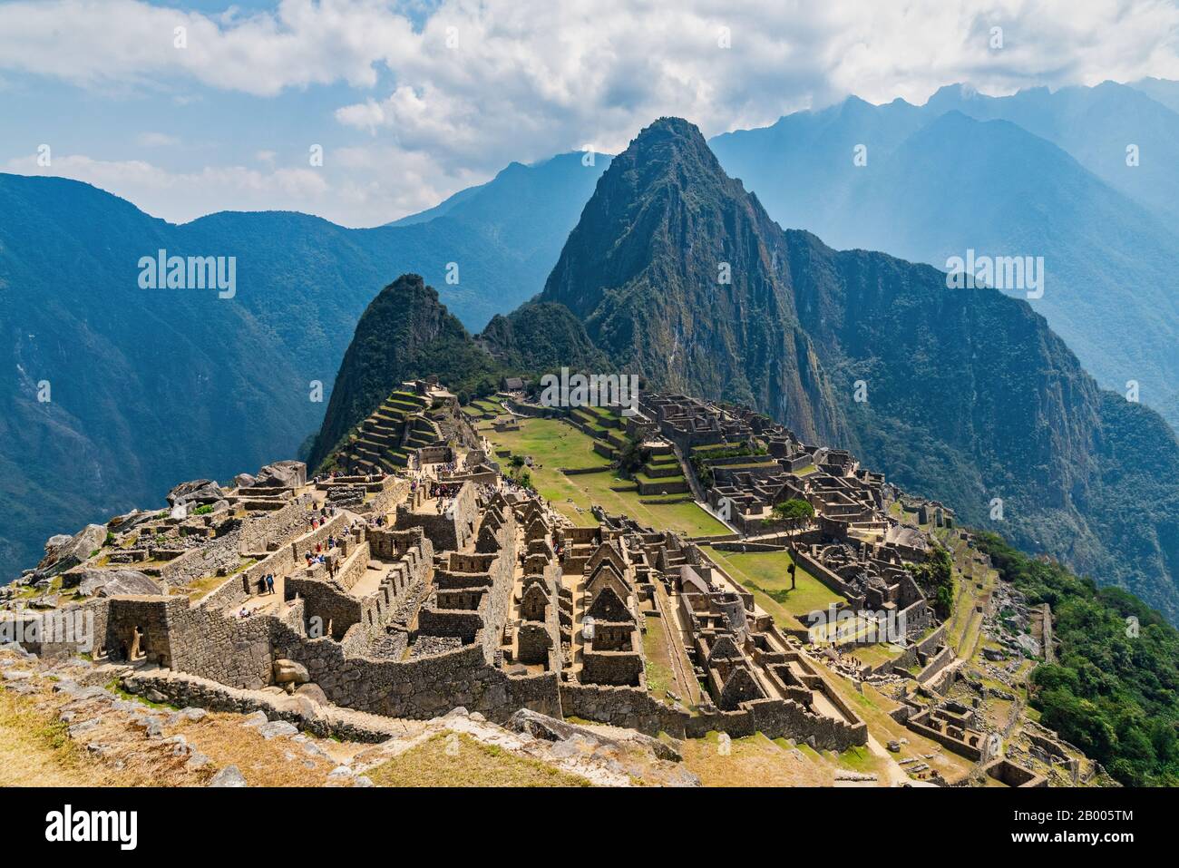 Bella Vista Di Machu Picchu Perù Sud America Foto Stock