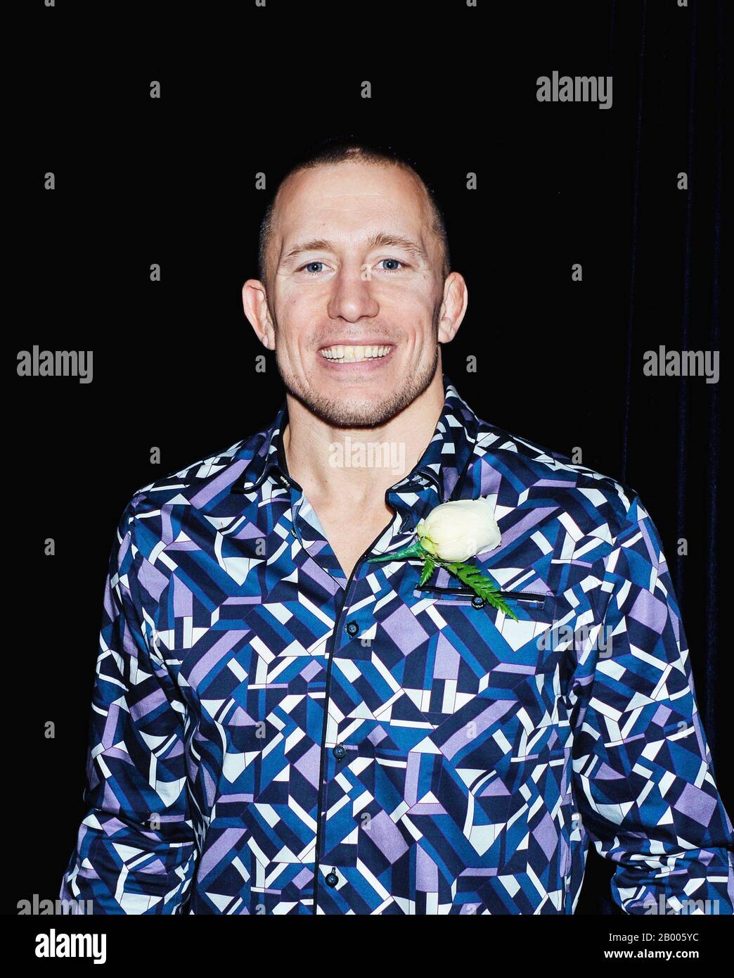 23 Gennaio 2020 - Hamilton, Ontario, Canada. Il campione in pensione UFC Georges St-Pierre, considerato il più grande combattente MMA di tutti i tempi, partecipa alla 69th cena annuale B'Nai Brith Sports Celebrity presso il Centro Congressi Hamilton by Carmen's. (Immagine di credito: © Brent Perniac/AdMedia via ZUMA Wire) Foto Stock
