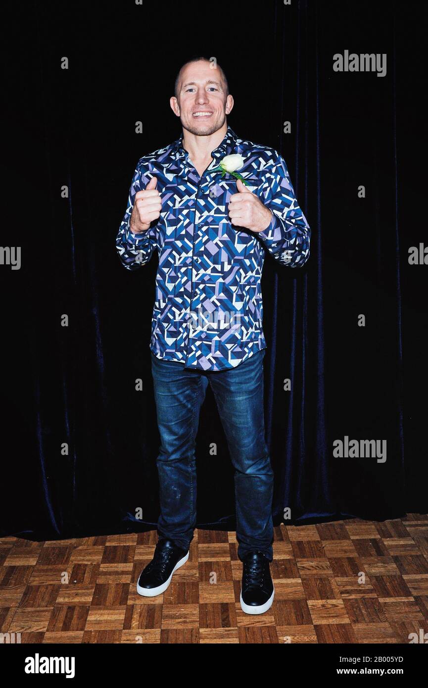 23 Gennaio 2020 - Hamilton, Ontario, Canada. Il campione in pensione UFC Georges St-Pierre, considerato il più grande combattente MMA di tutti i tempi, partecipa alla 69th cena annuale B'Nai Brith Sports Celebrity presso il Centro Congressi Hamilton by Carmen's. (Immagine di credito: © Brent Perniac/AdMedia via ZUMA Wire) Foto Stock