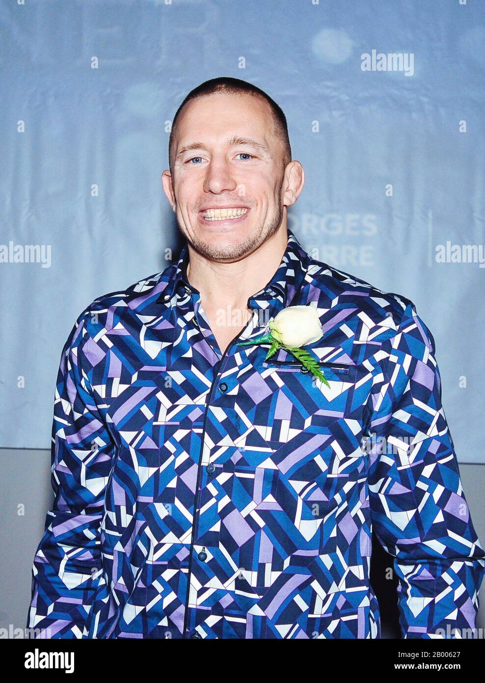 23 Gennaio 2020 - Hamilton, Ontario, Canada. Il campione in pensione UFC Georges St-Pierre, considerato il più grande combattente MMA di tutti i tempi, partecipa alla 69th cena annuale B'Nai Brith Sports Celebrity presso il Centro Congressi Hamilton by Carmen's. (Immagine di credito: © Brent Perniac/AdMedia via ZUMA Wire) Foto Stock