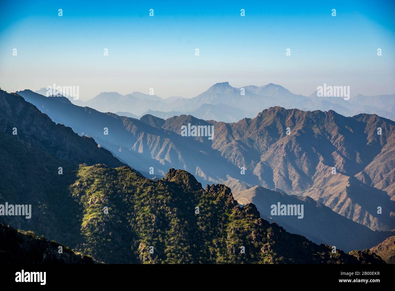 Natura e bellissimo paesaggio dell'Arabia Saudita Foto Stock