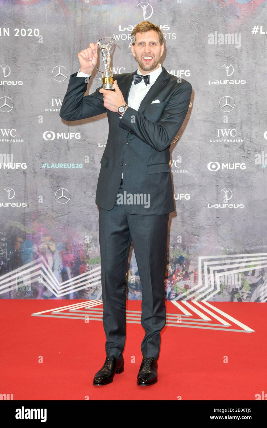 Dirk Nowitzki erhaelt den Laureus Lifetime Achievement Award bei der 20. Laureus Sports Awards 2020 A Berlino, 17.02.2020 Foto Stock