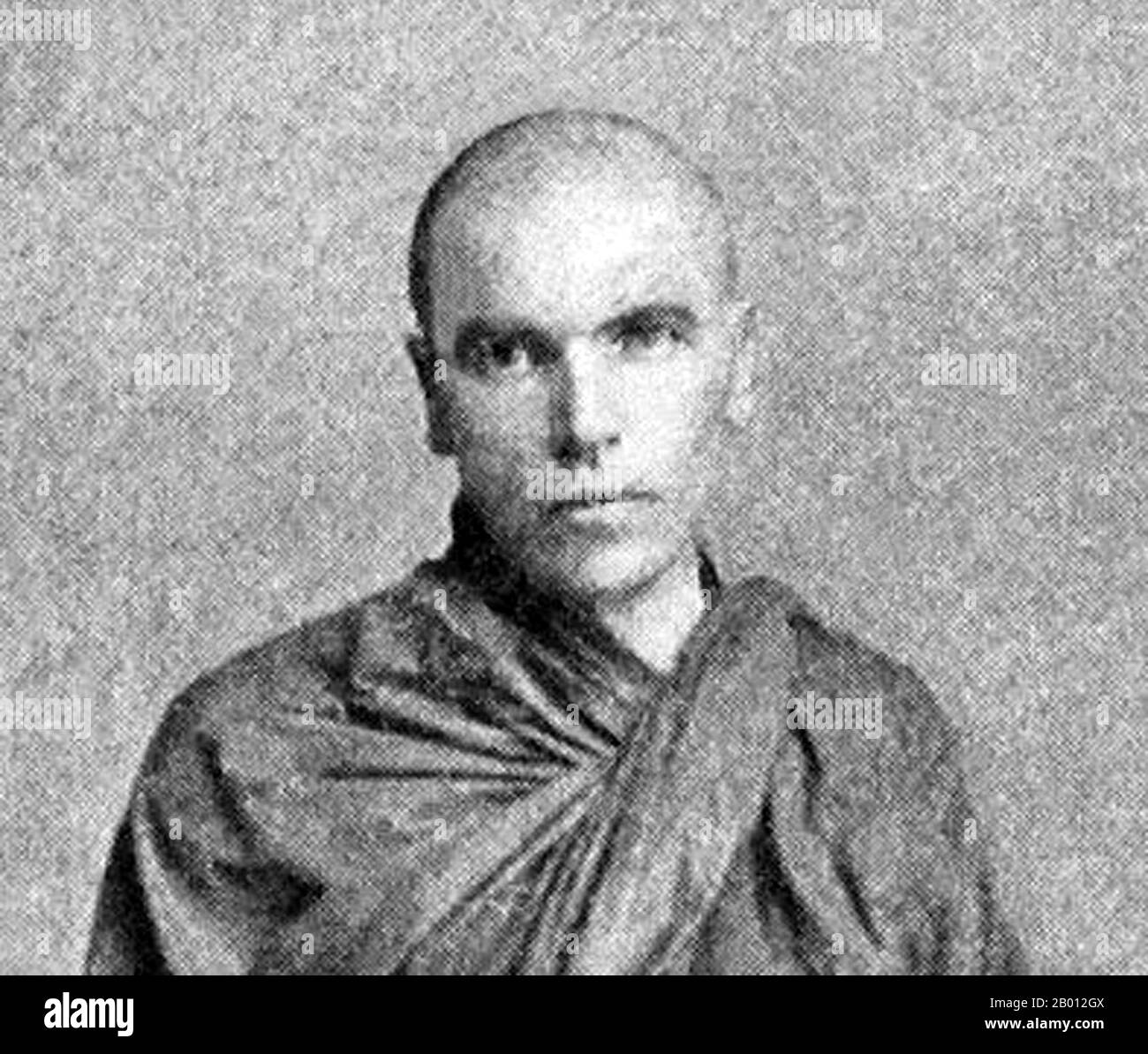Birmania/Myanmar: U Dhammaloka (c.. 1856 – c. 1914) è stato un monaco buddista irlandese che ha assunto un ruolo attivo nella rinascita buddista asiatica intorno alla fine del ventesimo secolo, 1902. U Dhammaloka (c. 1856 – c. 1914) era un lavoratore migrante irlandese che divenne monaco buddista, critico ateo dei missionari cristiani, e attivista della temperanza che prese un ruolo attivo nella rinascita buddista asiatica intorno alla fine del ventesimo secolo. Dhammaloka fu ordinato sacerdote in Birmania prima del 1900, rendendolo uno dei primi monaci buddisti occidentali attestati. Era un predicatore di celebrità ed un polemicist vigoroso. Foto Stock Birmania/Myanmar: U Dhammaloka (c.. 1856 – c. 1914) è stato un monaco buddista irlandese che ha assunto un ruolo attivo nella rinascita buddista asiatica intorno alla fine del ventesimo secolo, 1902. U Dhammaloka (c. 1856 – c. 1914) era un lavoratore migrante irlandese che divenne monaco buddista, critico ateo dei missionari cristiani, e attivista della temperanza che prese un ruolo attivo nella rinascita buddista asiatica intorno alla fine del ventesimo secolo. Dhammaloka fu ordinato sacerdote in Birmania prima del 1900, rendendolo uno dei primi monaci buddisti occidentali attestati. Era un predicatore di celebrità ed un polemicist vigoroso. Foto Stock
