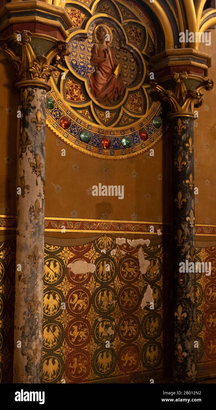 La Sainte Chapelle, Parigi, Francia. Foto Stock