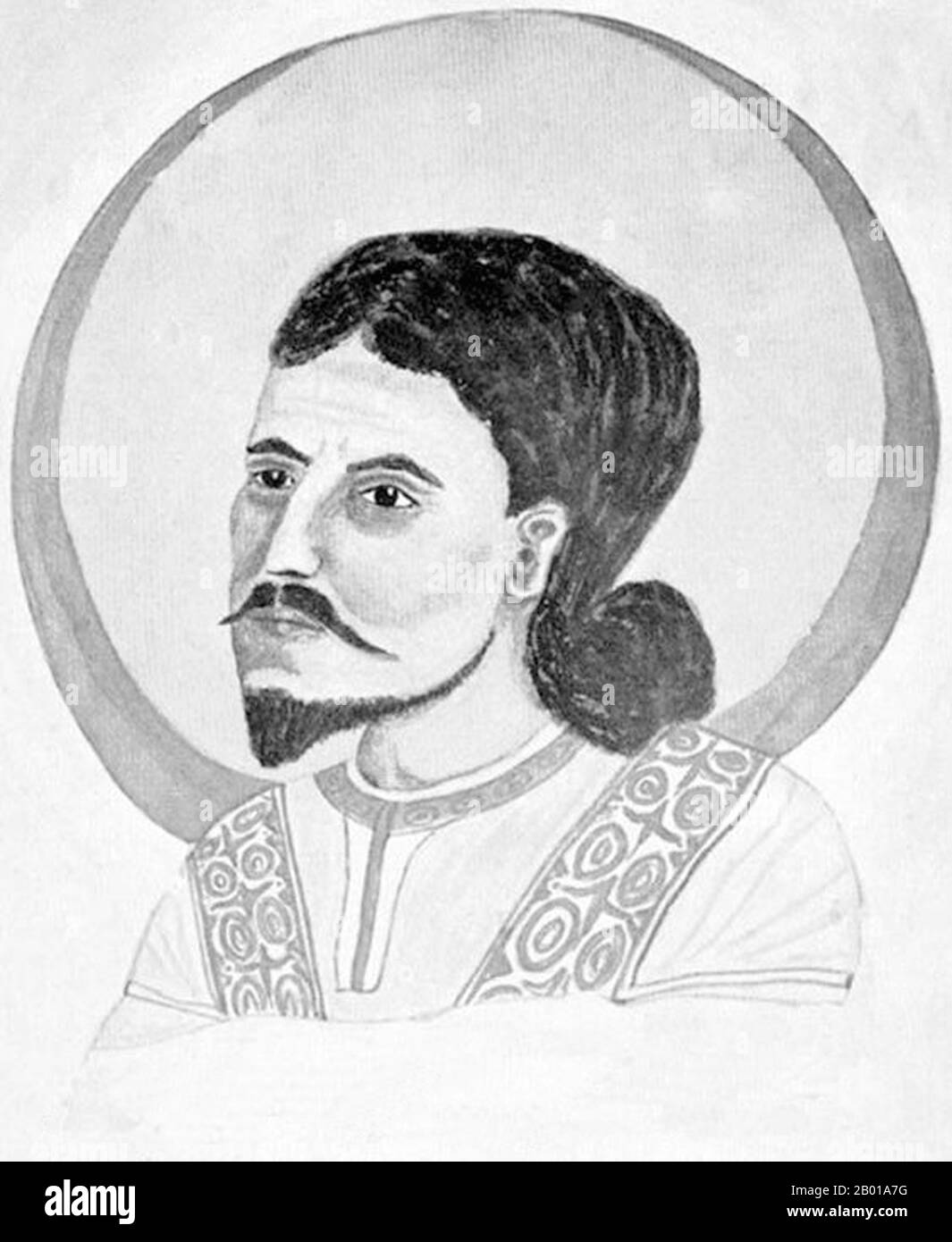 Iran/Persia: Mani, Profeta del Manichaeismo (c.. 216-276 CE). Mani, di origine iraniana, era il profeta e il fondatore del manichaeismo, una religione gnostica di tarda antichità che era una volta diffusa ma ora estinta. Mani è nato in o vicino a Seleucia-Ctesiphon in Asuristan (Assiria), all'epoca ancora parte dell'Impero Parthiano. Sei delle sue opere principali furono scritte in Aramaico siriaco e la settima, dedicata al re dell'impero, Shapur i, fu scritta in Persiano medio. Morì a Gundeshapur, sotto l'Impero Sassanide. Foto Stock