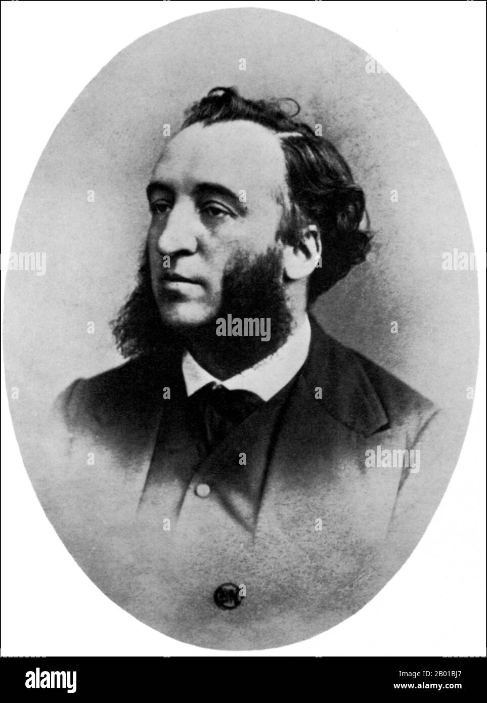 Francia: Jules Francois Camille Ferry (5 aprile 1832 - 17 marzo 1893) primo ministro francese (r. 1880-1881, r. 1883-1885). Foto di Gaspard-Félix Tournachon (6 aprile 1820 - 20 marzo 1910), c.. 1880s. Dopo la sconfitta militare della Francia da parte della Germania nel 1870, Ferry formò l'idea di acquisire un grande impero coloniale, principalmente per lo sfruttamento economico. In un discorso dinanzi alla Camera dei deputati del 28 luglio 1885, egli dichiarò che "le razze superiori hanno diritto perché hanno un dovere: È loro dovere civilizzare le razze inferiori”. Foto Stock