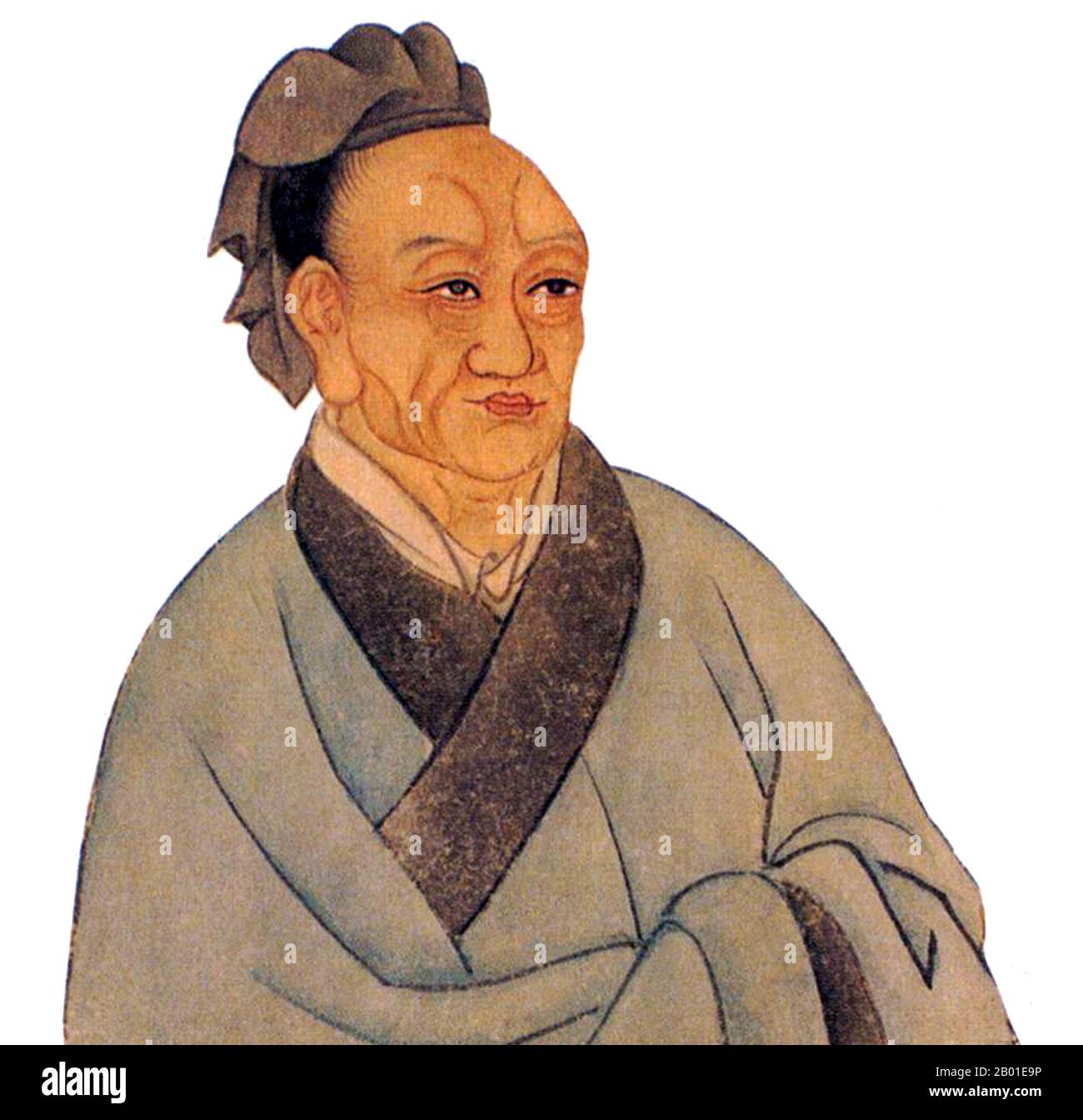 Cina: SIMA Qian (145-86 a.C. circa), padre della storiografia cinese e 'Grand Historian' della Cina, prima dinastia Han (206 a.C. - 220 CE). SIMA Qian (Wade-Giles: SSU-ma CH'ien) è stato un Prefetto dei grandi scribi (太史公) della dinastia Han. È considerato come il padre della storiografia cinese per il suo lavoro altamente lodato, Records of the Grand Historian, una storia generale in stile 'Jizhuanti' della Cina, che copre più di duemila anni dall'imperatore giallo all'imperatore Wu di Han. Il suo lavoro definitivo gettò le basi per la successiva storiografia cinese. Foto Stock