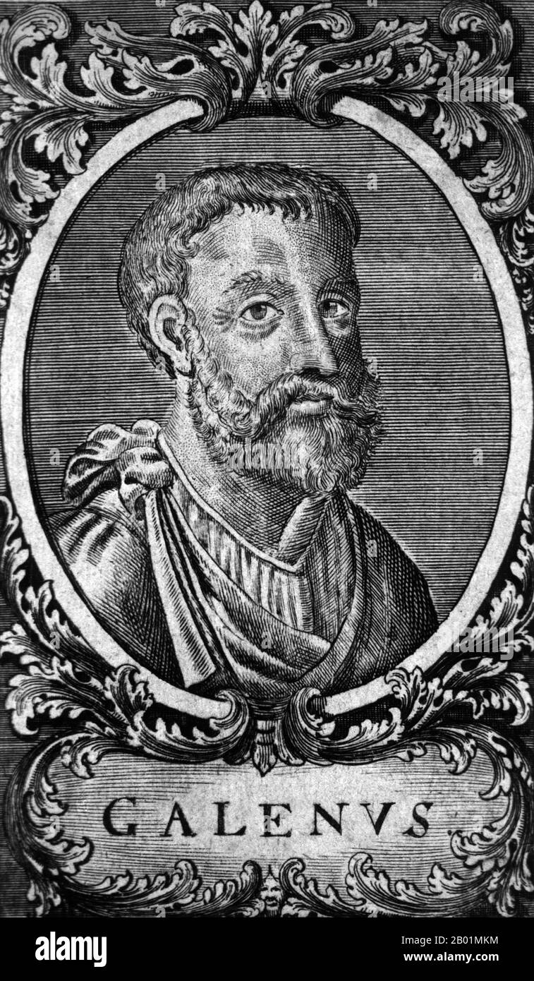 Aelius Galenus o Claudius Galenus (settembre 129 – 199/217; greco: Γαληνός,  Galēnos, meglio conosciuto come Galen di Pergamon (Bergama, Turchia, giorno  moderno), è stato un eminente medico, chirurgo e filosofo romano (di