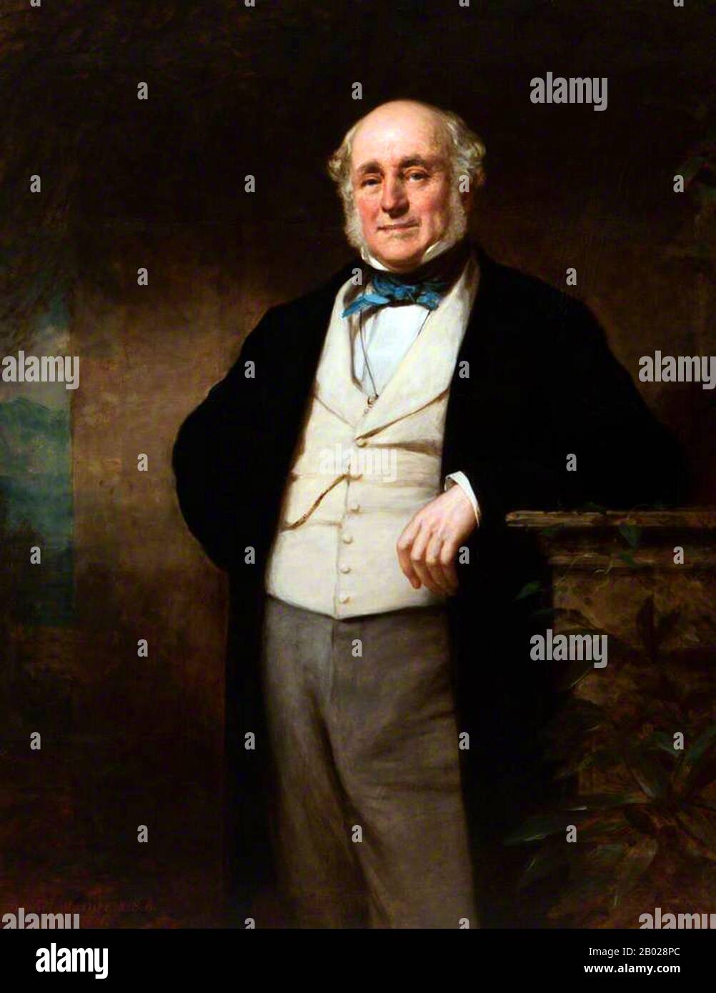 Regno Unito/Cina: James Matheson (17 ottobre 1796 - 31 dicembre 1878), Senior Partner e fondatore della China Trade Company Jardine and Matheson. Olio su tela dipinto di Daniel Macnee (4 giugno 1806 - 17 gennaio 1882), 1871. Sir James Nicolas Sutherland Matheson, i baronetto, nato a Shiness, Lairg, Sutherland, Scozia, era figlio del capitano Donald Matheson, un commerciante scozzese in India. Ha frequentato la Royal High School di Edimburgo e l'Università di Edimburgo. Foto Stock