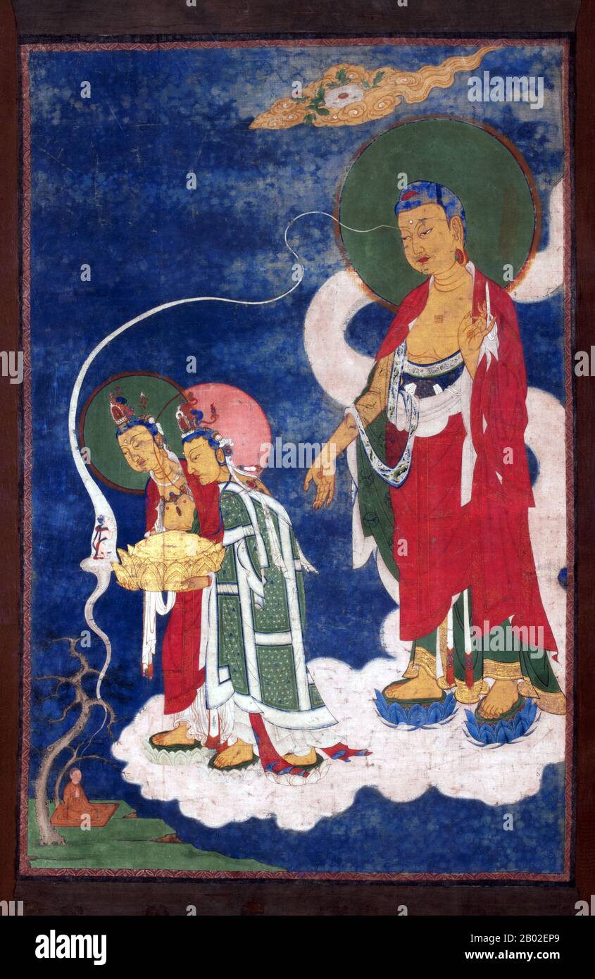 La città di Kara Koto fu fondata nel 1032 e divenne un fiorente centro del commercio dell'Impero di Tungut nel 11th secolo. Ci sono resti di 9,1 m (30 piedi)-alti bastioni e 12 piedi (3,7 m)-spesse mura esterne. Le pareti esterne corsero per circa 421 m (1.381 ft) est-ovest di 374 m (1.227 ft) nord-sud. La fortezza murata fu presa per la prima volta da Genghis Khan nel 1226, ma, contrariamente a un fraintendimento diffuso, la città continuò a fiorire sotto la signoria mongola. Durante il periodo di Kublai Khan, la città fu ampliata, raggiungendo una dimensione tre volte maggiore rispetto a quella dell'impero del Tangut. Tosoontemur Khan concen Foto Stock