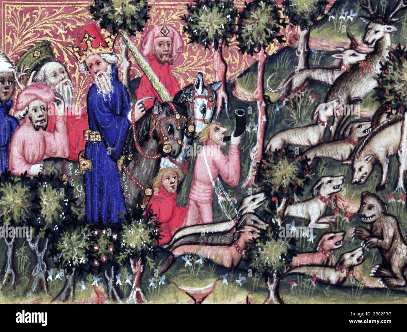 Probabilmente nato a Venezia intorno al 1254 d.C., Marco Polo fu allevato dalla zia e dallo zio dopo la morte della madre. Suo padre, Niccolo, era un mercante veneziano che partì prima che Marco nascesse per commerciare in Medio Oriente. Niccolo e suo fratello Maffeo passarono attraverso gran parte dell'Asia e incontrarono l'imperatore mongolo Kublai Khan, che a quanto pare li invitò ad essere ambasciatori. Nel 1269 Niccolo e Maffeo tornarono a Venezia, incontrando per la prima volta Marco. Nel 1271, Marco Polo, di 17 anni, con suo padre e suo zio, si recò in Asia, attraversando Costantinopoli, Baghdad, Persia, Kashgar, Cina e Birmania. Th Foto Stock