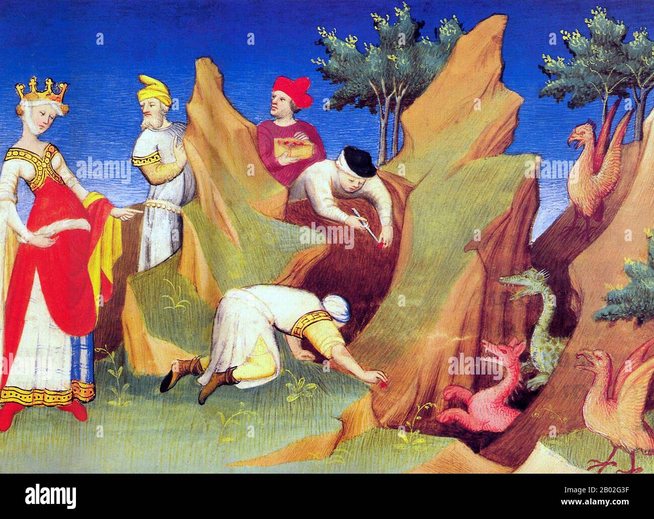 Probabilmente nato a Venezia intorno al 1254 d.C., Marco Polo fu allevato dalla zia e dallo zio dopo la morte della madre. Suo padre, Niccolo, era un mercante veneziano che partì prima che Marco nascesse per commerciare in Medio Oriente. Niccolo e suo fratello Maffeo passarono attraverso gran parte dell'Asia e incontrarono l'imperatore mongolo Kublai Khan, che a quanto pare li invitò ad essere ambasciatori. Nel 1269 Niccolo e Maffeo tornarono a Venezia, incontrando per la prima volta Marco. Nel 1271, Marco Polo, di 17 anni, con suo padre e suo zio, si recò in Asia, attraversando Costantinopoli, Baghdad, Persia, Kashgar, Cina e Birmania. Th Foto Stock