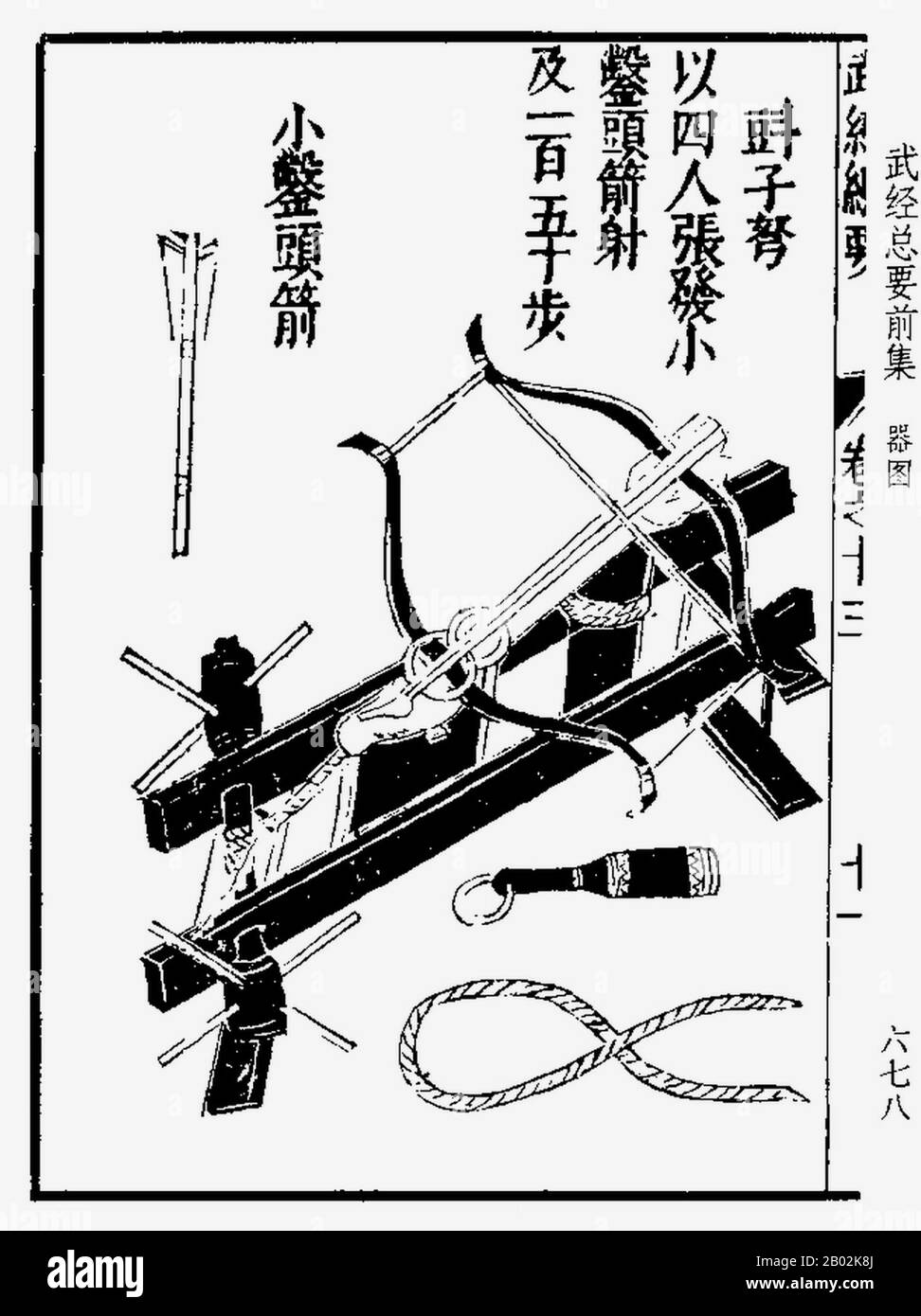 Il Wujing Zongyao (cinese semplificato: 武经总要; cinese tradizionale: 武經總要; pinyin: Wǔjīng Zǒngyào; Wade–Giles: WU Ching Tsung Yao; letteralmente: 'Raccolta Delle Più Importanti Tecniche militari') è un compendio militare cinese scritto nel 1044, durante la dinastia dei canti settentrionali. I suoi autori furono i principali studiosi Zeng Gongliang (曾公亮), Ding Du (丁度) e Yang Weide (楊惟德), la cui scrittura influenzò molti scrittori militari cinesi. Il libro copriva un'ampia gamma di argomenti, dalle navi da guerra navali ai diversi tipi di catapultati. Anche se il filosofo inglese e frate Roger Foto Stock
