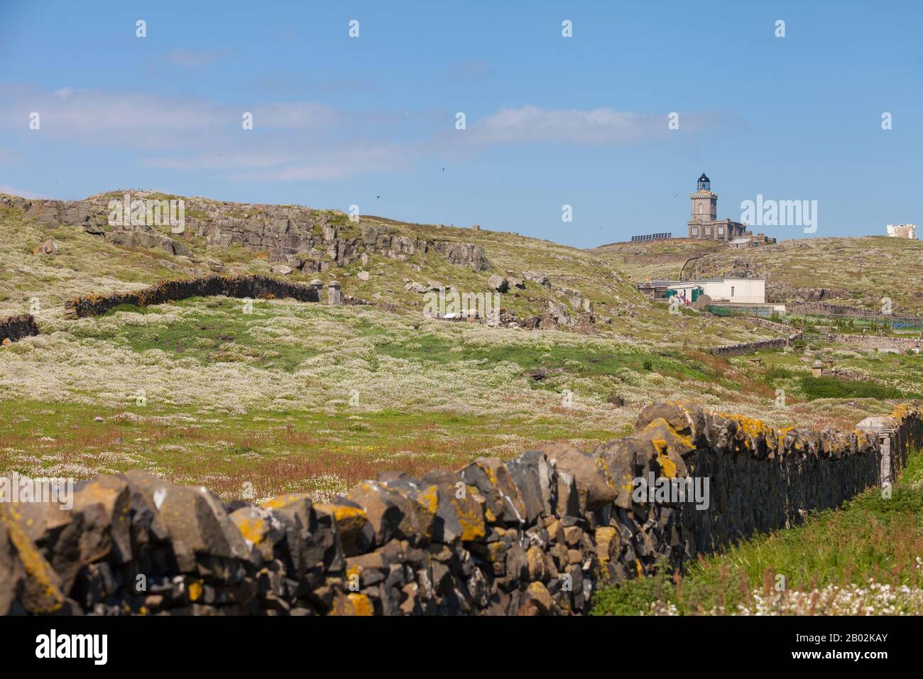 Il Faro Di Stevenson Sull'Isola Di Maggio, In Scozia Foto Stock