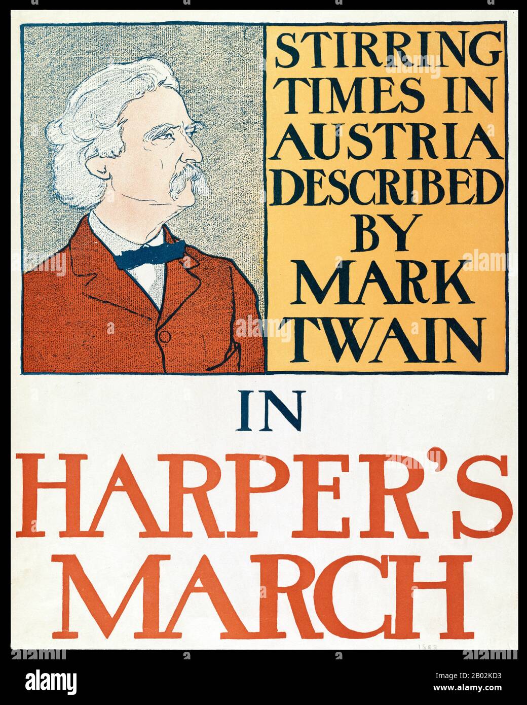 Samuel Langhorne Clemens (30 novembre 1835 – 21 aprile 1910), meglio conosciuto con il suo nome di penna Mark Twain, è stato un . È più noto per i suoi romanzi, le avventure di Tom Sawyer (1876), e il suo sequel, avventure di Huckleberry Finn (1885), quest'ultimo spesso chiamato 'Il grande Romanzo americano'. TWAIN è cresciuto a Hannibal, Missouri, che in seguito fornirebbe l'impostazione per Huckleberry Finn e Tom Sawyer. Apprendistato con una stampante. Lavorò anche come tipografo e contribuì ad articoli al giornale di suo fratello maggiore Orion. Dopo aver lavorato come stampante in vari citi Foto Stock