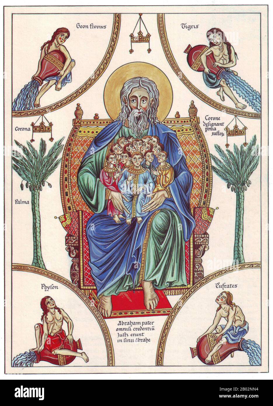 Abramo, originariamente Abram, è il primo dei tre patriarchi biblici. La sua storia, raccontata nei capitoli da 11 a 25 del Libro della Genesi, svolge un ruolo di primo piano nell'ebraismo, nel cristianesimo e nell'Islam. La narrazione ruota intorno ai temi della posterità e della terra. Egli fu chiamato da Dio a lasciare la casa del padre Terah e a stabilirsi in un paese che era già stabilito dai discendenti di Canaan, ma Dio lo promise ad Abramo e alla sua posterità. La cronologia interna della Bibbia pone Abrahamo intorno al 2000 a.C. Nonostante ciò, non c'è nulla di specifico nelle storie della Genesi che possa essere definitiv Foto Stock Abramo, originariamente Abram, è il primo dei tre patriarchi biblici. La sua storia, raccontata nei capitoli da 11 a 25 del Libro della Genesi, svolge un ruolo di primo piano nell'ebraismo, nel cristianesimo e nell'Islam. La narrazione ruota intorno ai temi della posterità e della terra. Egli fu chiamato da Dio a lasciare la casa del padre Terah e a stabilirsi in un paese che era già stabilito dai discendenti di Canaan, ma Dio lo promise ad Abramo e alla sua posterità. La cronologia interna della Bibbia pone Abrahamo intorno al 2000 a.C. Nonostante ciò, non c'è nulla di specifico nelle storie della Genesi che possa essere definitiv Foto Stock