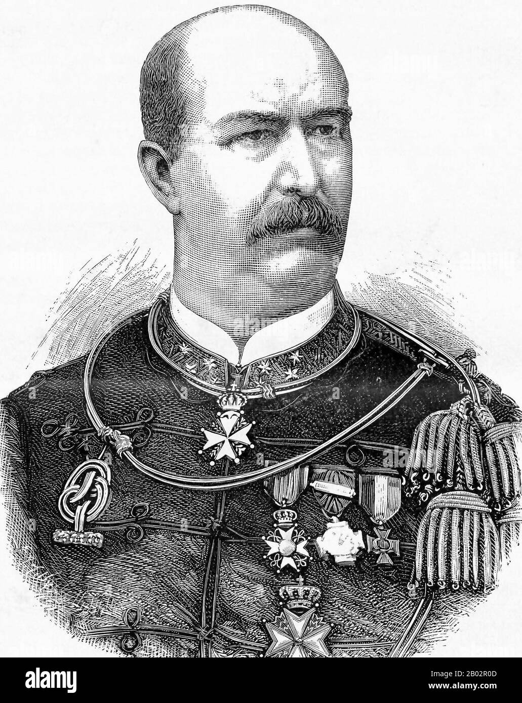 Prima di diventare governatore di Aceh, Demenni partecipò alle campagne militari di Aceh del 1877, 1878 e 1879 come tenente colonnello. Foto Stock