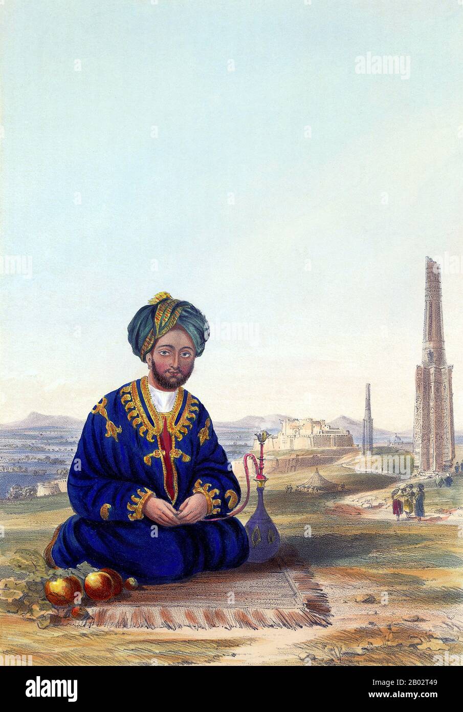 Quando gli inglesi catturarono Ghazni nel luglio 1839, una delle conseguenze più importanti fu la cattura del suo governatore, Ghulam Haider Khan, il quarto figlio di Dost Mohammed. Temendo per la sua vita, Ghulam cercò di fuggire dalla città, ma fu intercettato e infine ricevuto e perdonato dall'impera, Shah Shuja. Quando Dost Mohammed riconquistò la sua posizione in Afghanistan, Ghulam divenne primo ministro di Kabul, succeduto al fratello Akbar. Così facendo, Ghulam divenne il successore più probabile di Dost Mohammed e quindi sconvolto i suoi due fratelli più anziani che ritenevano di essere stati messi da parte. Secondo Foto Stock