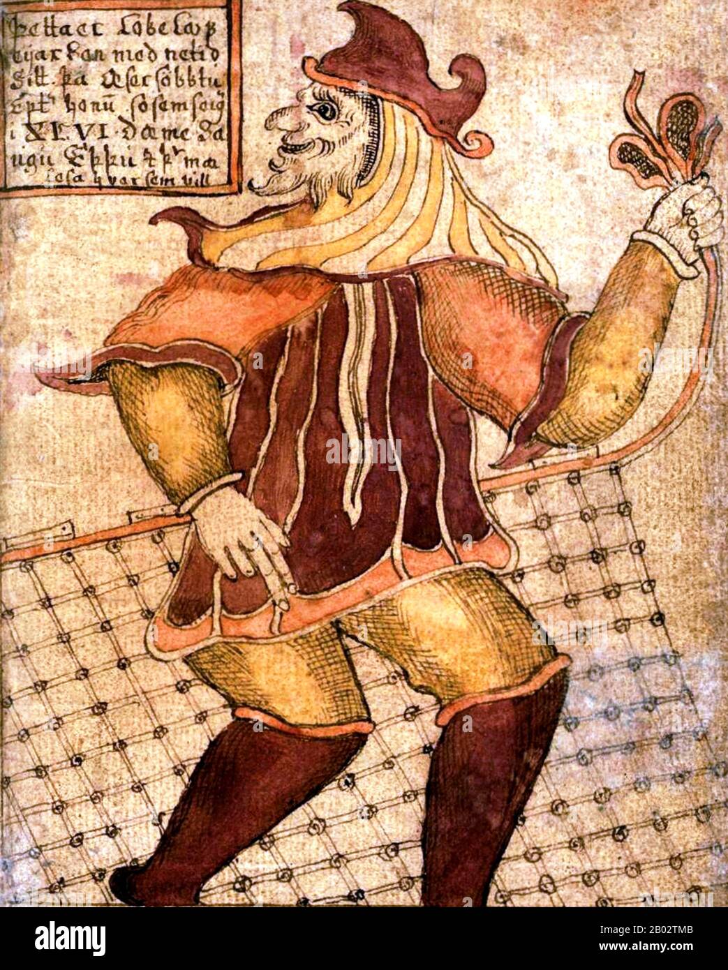 L'Edda Poetica è una raccolta di poesie dell'antica Norse conservate principalmente nel manoscritto medievale islandese Codex Regius. Insieme Alla Prosa Edda di Snorri Sturluson, L'Edda Poetica è la fonte più importante della mitologia norrena e delle leggende eroiche germaniche. Foto Stock
