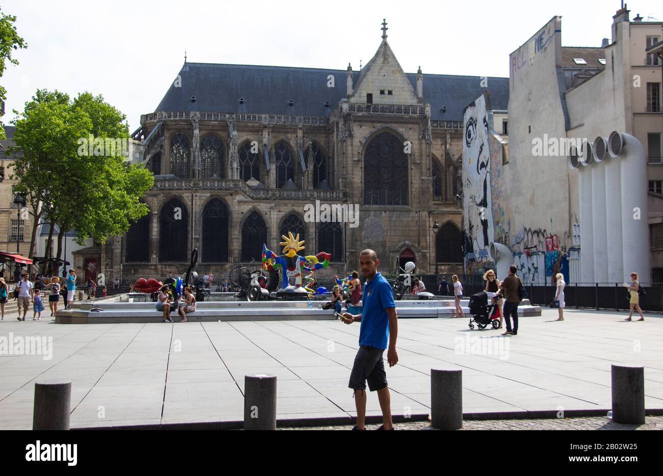 Fontana Stravinsky, Parigi Foto Stock