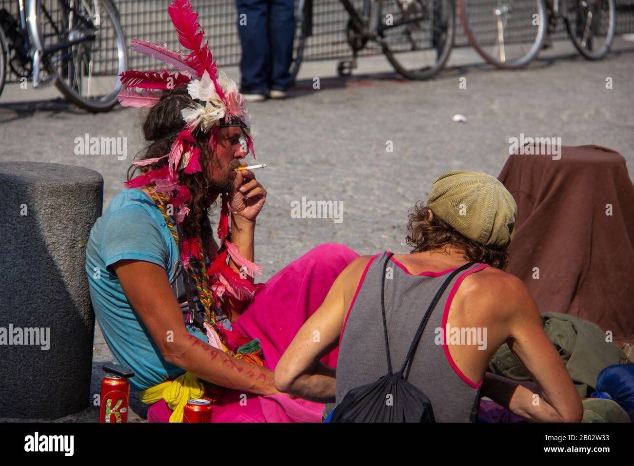 Ultimi giorni hippies, Parigi Foto Stock