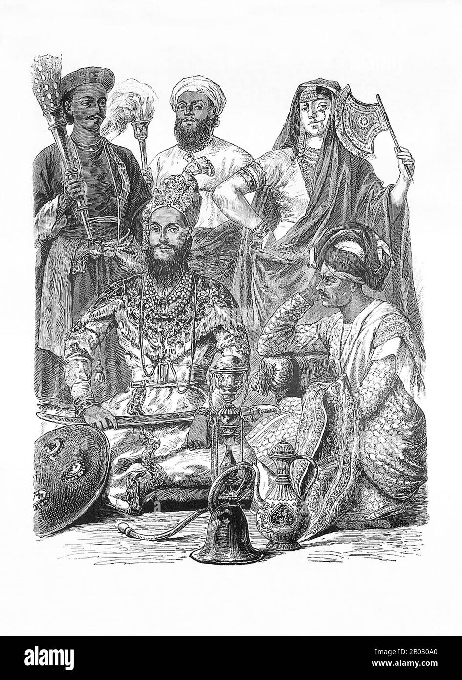 Dal 1861 al 1890 la casa editrice di Monaco di Baviera di Braun e Schneider pubblicò piatti di costume storico e contemporaneo nella loro rivista Munchener Bilderbogen. Questi piatti furono infine raccolti in forma di libro e pubblicati alla fine del secolo in Germania e Inghilterra. Foto Stock