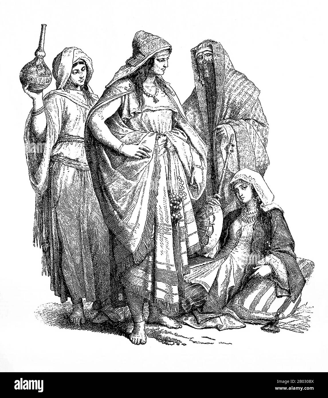 Dal 1861 al 1890 la casa editrice di Monaco di Baviera di Braun e Schneider pubblicò piatti di costume storico e contemporaneo nella loro rivista Munchener Bilderbogen. Questi piatti furono infine raccolti in forma di libro e pubblicati alla fine del secolo in Germania e Inghilterra. Foto Stock