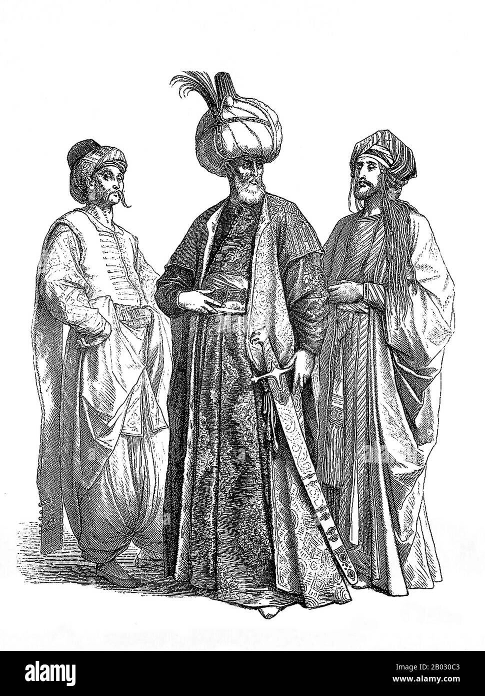 Dal 1861 al 1890 la casa editrice di Monaco di Baviera di Braun e Schneider pubblicò piatti di costume storico e contemporaneo nella loro rivista Munchener Bilderbogen. Questi piatti furono infine raccolti in forma di libro e pubblicati alla fine del secolo in Germania e Inghilterra. Foto Stock