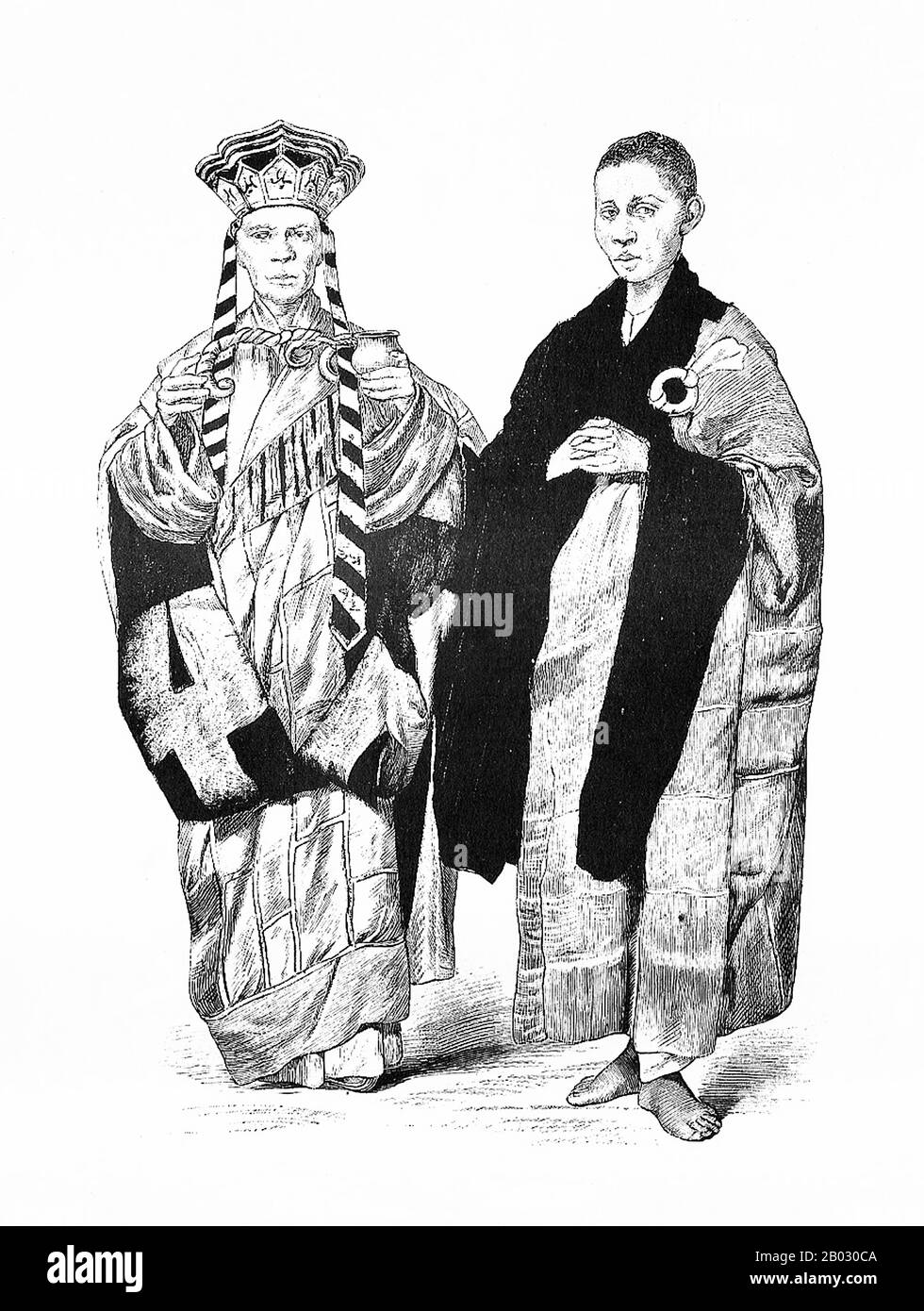 Dal 1861 al 1890 la casa editrice di Monaco di Baviera di Braun e Schneider pubblicò piatti di costume storico e contemporaneo nella loro rivista Munchener Bilderbogen. Questi piatti furono infine raccolti in forma di libro e pubblicati alla fine del secolo in Germania e Inghilterra. Foto Stock