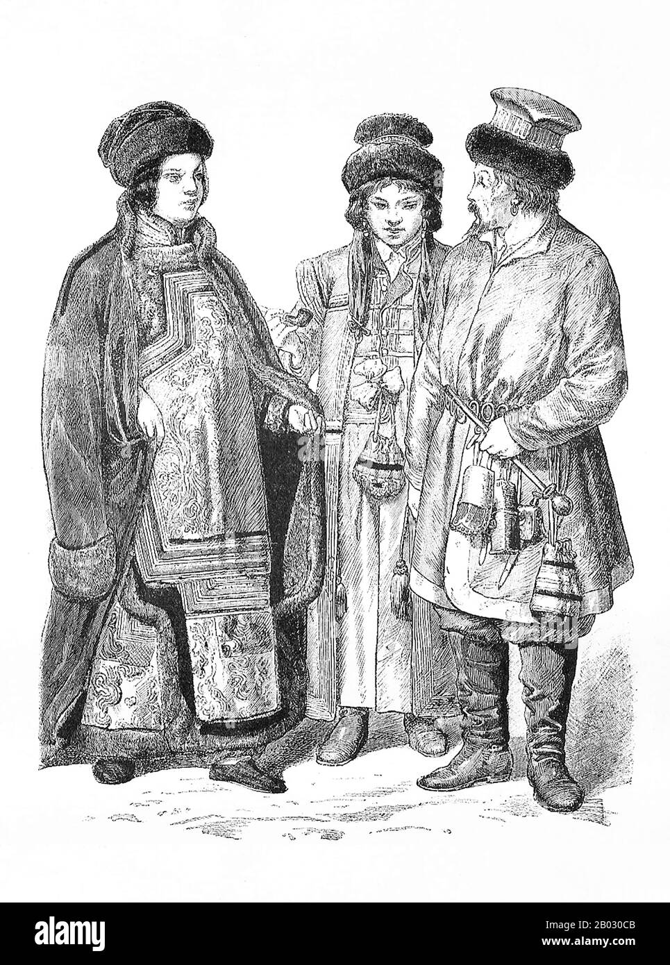 Dal 1861 al 1890 la casa editrice di Monaco di Baviera di Braun e Schneider pubblicò piatti di costume storico e contemporaneo nella loro rivista Munchener Bilderbogen. Questi piatti furono infine raccolti in forma di libro e pubblicati alla fine del secolo in Germania e Inghilterra. Foto Stock
