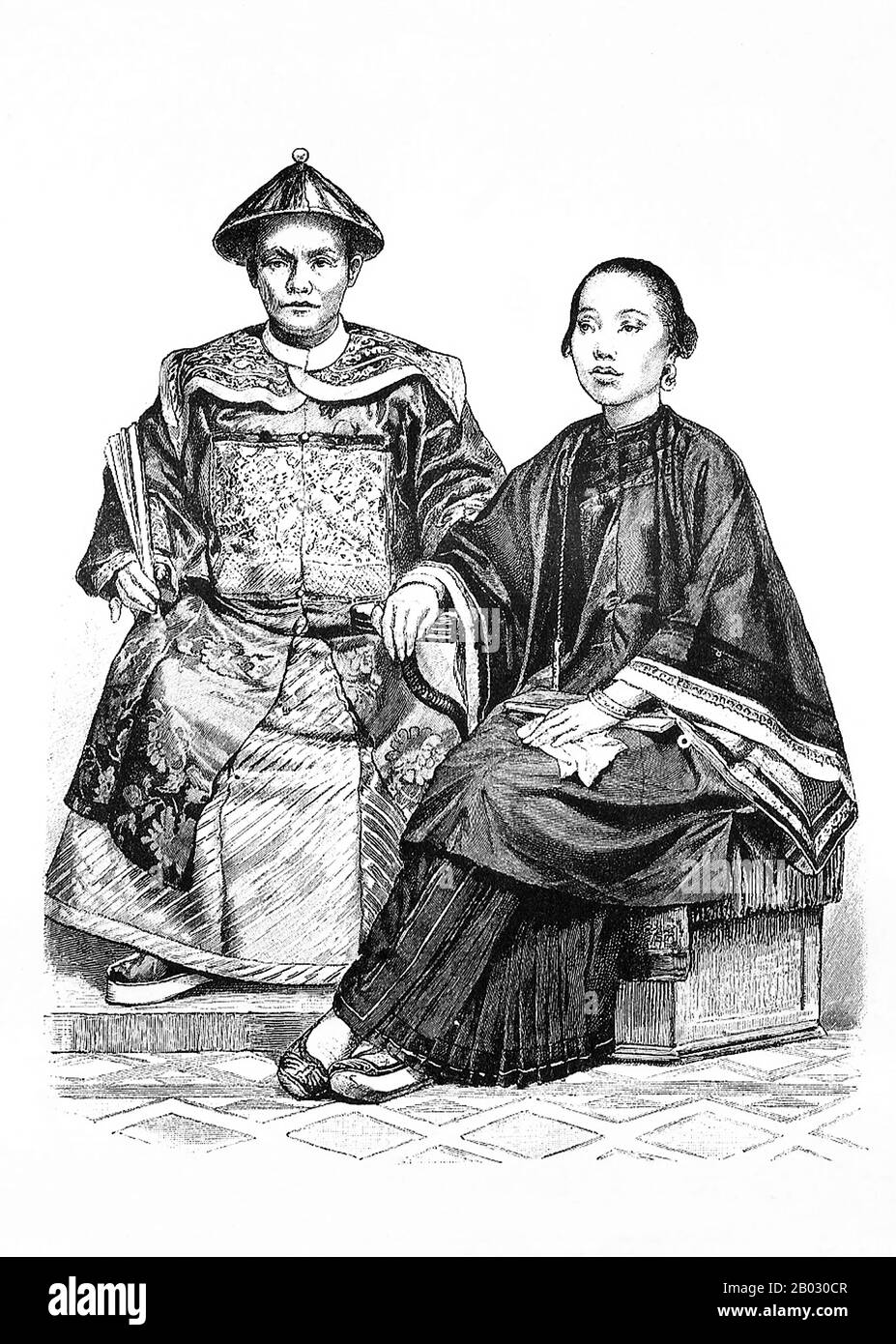 Dal 1861 al 1890 la casa editrice di Monaco di Baviera di Braun e Schneider pubblicò piatti di costume storico e contemporaneo nella loro rivista Munchener Bilderbogen. Questi piatti furono infine raccolti in forma di libro e pubblicati alla fine del secolo in Germania e Inghilterra. Foto Stock